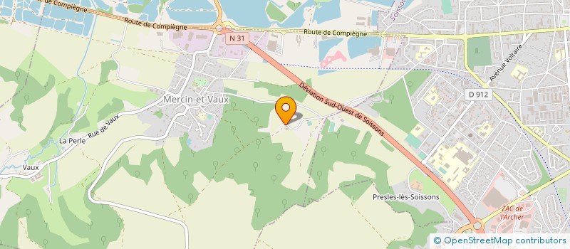 localisation de l'entreprise MADAME LEILA BOUSTEILA  MERCIN-ET-VAUX