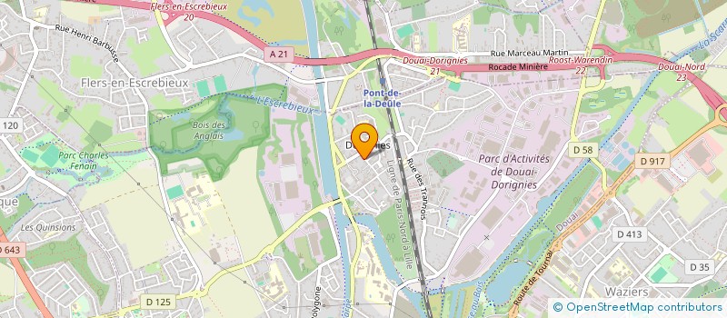 localisation de l'entreprise MADAME LEILA BOUTALEB  DOUAI