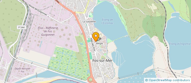 localisation de l'entreprise MADAME LEILA BOUZEGHAYA  FOS-SUR-MER