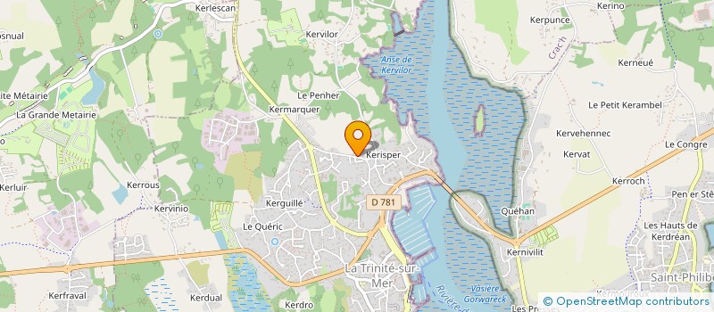 localisation de l'entreprise MADAME LEILA CAMACHO CONTRERAS  LA TRINITE-SUR-MER