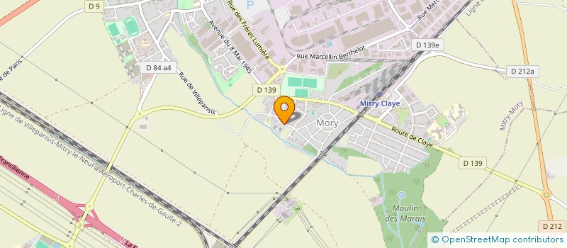 localisation de l'entreprise MADAME LEILA CHAAR  MITRY-MORY