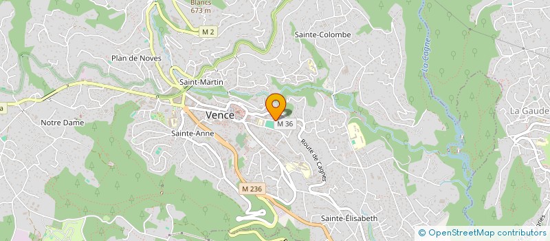localisation de l'entreprise MADAME LEILA CHAIX à VENCE