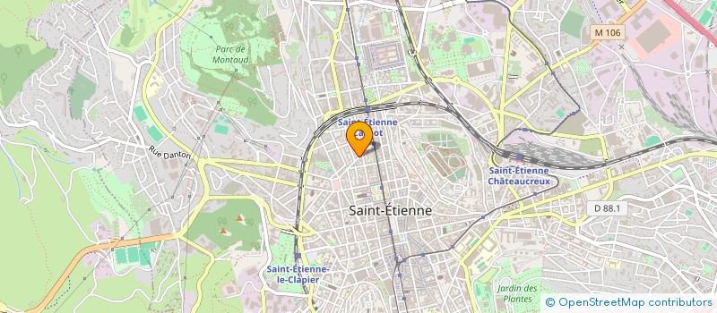 localisation de l'entreprise MADAME LEILA CHEBANA  SAINT-ETIENNE