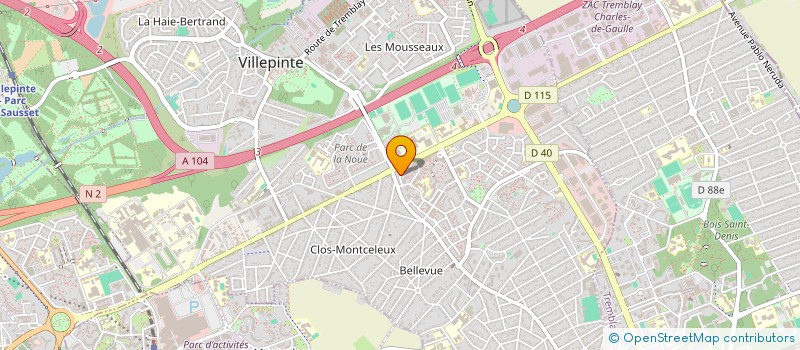 localisation de l'entreprise MADAME LEILA CHERIFI  VILLEPINTE