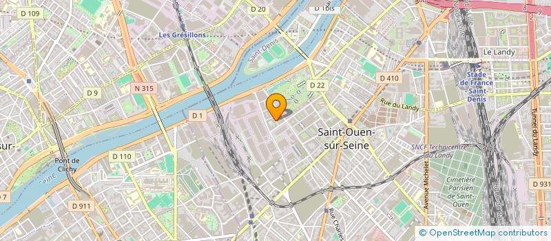 localisation de l'entreprise MADAME LEILA COURTILLON à SAINT-OUEN-SUR-SEINE