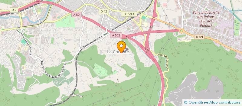 localisation de l'entreprise MADAME LEILA DARBON  AUBAGNE