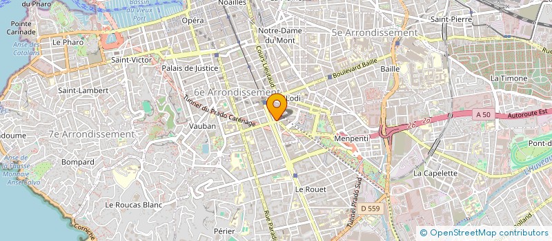 localisation de l'entreprise MADAME LEILA DEBBAH à MARSEILLE