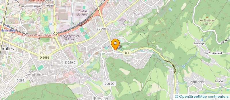 localisation de l'entreprise MADAME LEILA DERET  EYBENS