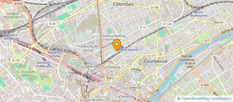 localisation de l'entreprise MADAME LEILA DIOURI à COURBEVOIE