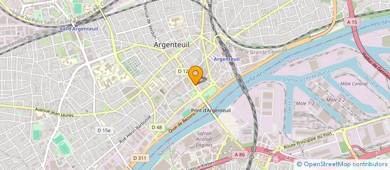 localisation de l'entreprise MADAME LEILA DJOUDI  ARGENTEUIL