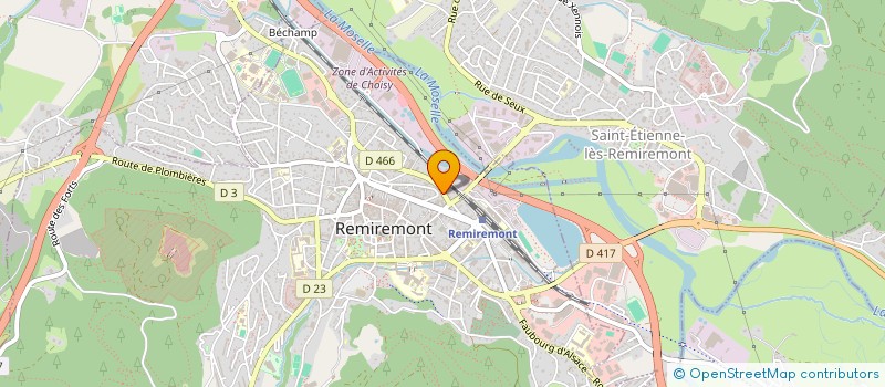 localisation de l'entreprise MADAME LEILA FELLAH  REMIREMONT