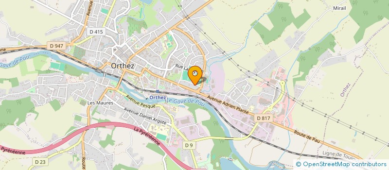 localisation de l'entreprise MADAME LEILA GHERAIBIA  ORTHEZ