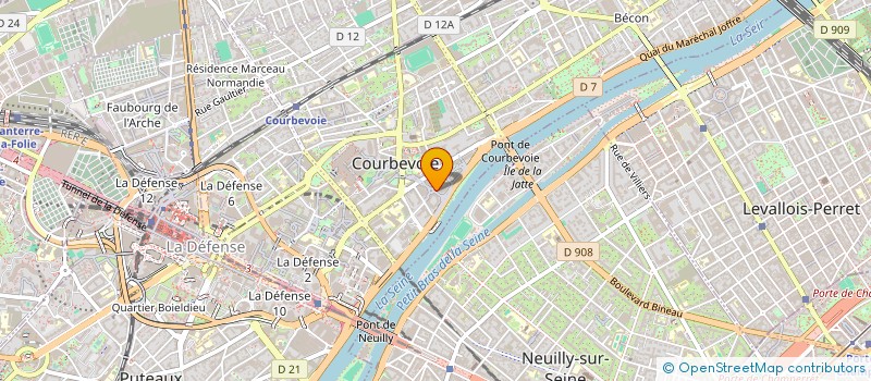 localisation de l'entreprise MADAME LEILA GOLESTAN à COURBEVOIE