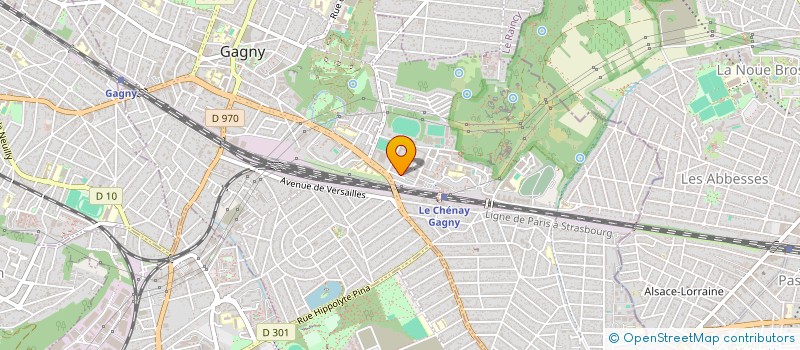 localisation de l'entreprise MADAME LEILA GRIMI  GAGNY