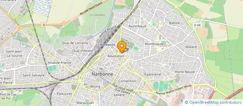 localisation de l'entreprise MADAME LEILA GRUNSELL  NARBONNE