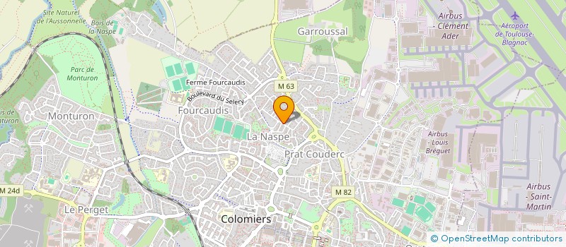 localisation de l'entreprise MADAME LEILA GUEYE à COLOMIERS
