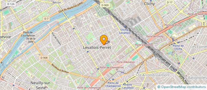 localisation de l'entreprise MADAME LEILA HAMICHE à LEVALLOIS-PERRET