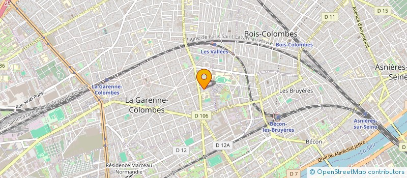 localisation de l'entreprise MADAME LEILA HATTAB  LA GARENNE-COLOMBES