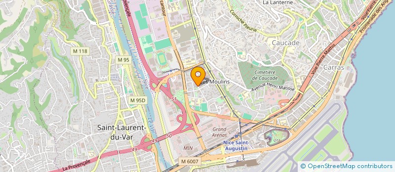 localisation de l'entreprise MADAME LEILA KACHI  NICE