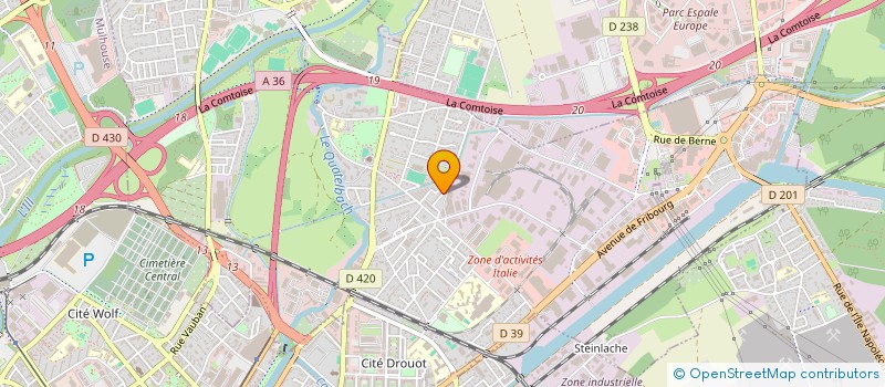 localisation de l'entreprise MADAME LEILA KHENNAOUI à ILLZACH