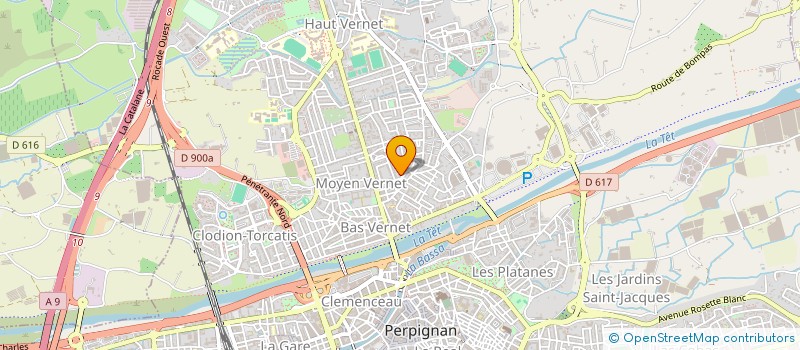 localisation de l'entreprise MADAME LEILA LASMI  PERPIGNAN