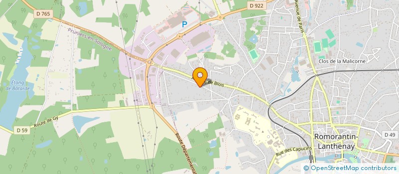localisation de l'entreprise MADAME LEILA MAGDELAINE à ROMORANTIN-LANTHENAY