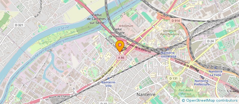 localisation de l'entreprise MADAME LEILA MAHCER  NANTERRE