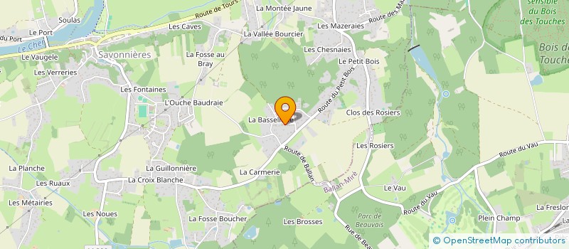 localisation de l'entreprise MADAME LEILA MAHMOUDI  SAVONNIERES