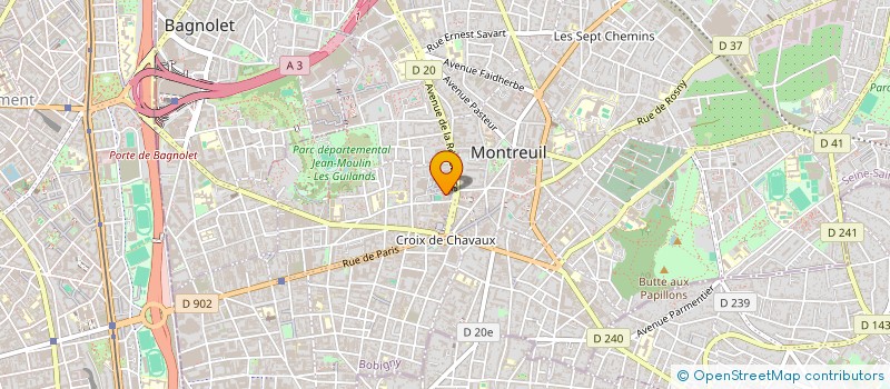 localisation de l'entreprise MADAME LEILA MANSOURI à MONTREUIL