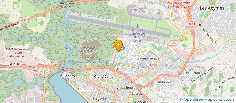 localisation de l'entreprise MADAME LEILA MARIE-ANNE  LES ABYMES