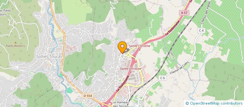 localisation de l'entreprise MADAME LEILA MEBAZAA  SOLLIES-PONT