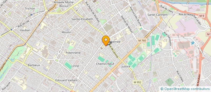 localisation de l'entreprise MADAME LEILA MEZRAG à ROUBAIX