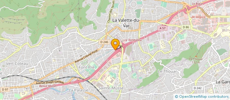 localisation de l'entreprise MADAME LEILA MOHAMED  TOULON