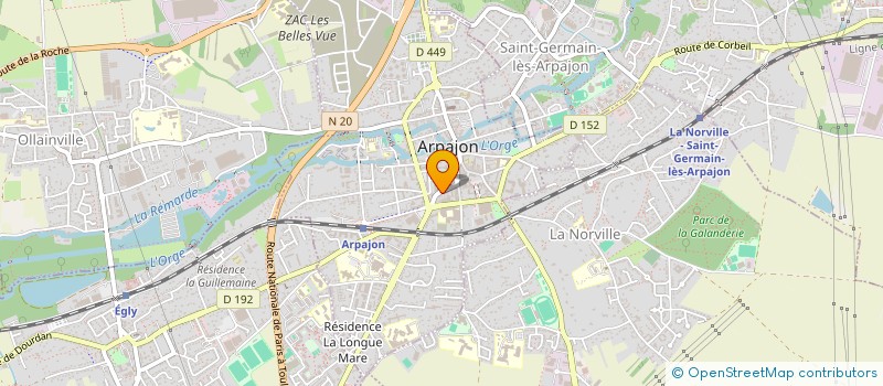 localisation de l'entreprise MADAME LEILA MOKEDDEM à ARPAJON