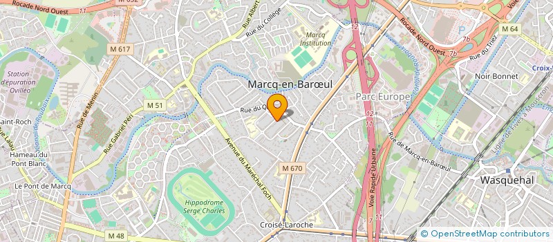 localisation de l'entreprise MADAME LEILA MOURADI à MARCQ-EN-BARŒUL