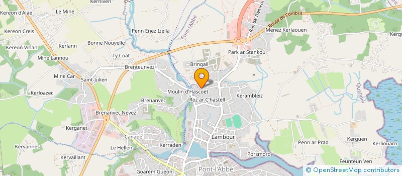 localisation de l'entreprise MADAME LEILA OUCHENIR à PONT-L'ABBE