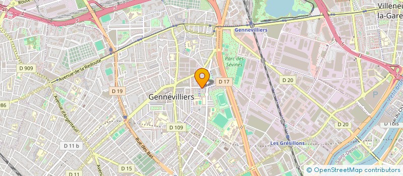 localisation de l'entreprise MADAME LEILA OUKHABOU à GENNEVILLIERS