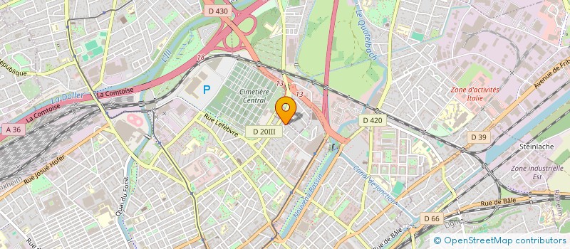 localisation de l'entreprise MADAME LEILA RAOUDANE  MULHOUSE