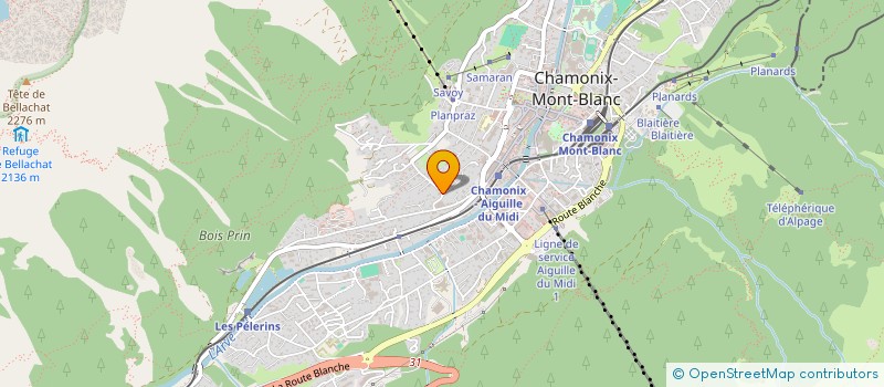 localisation de l'entreprise MADAME LEILA RAZEL  CHAMONIX-MONT-BLANC