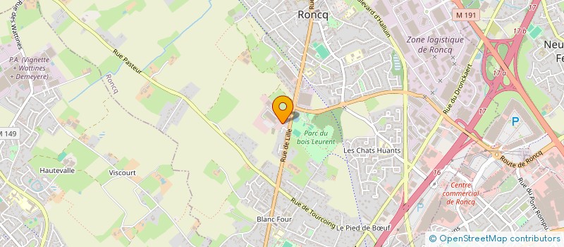 localisation de l'entreprise MADAME LEILA REKIBI  RONCQ