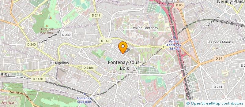 localisation de l'entreprise MADAME LEILA ROUKNI à FONTENAY-SOUS-BOIS