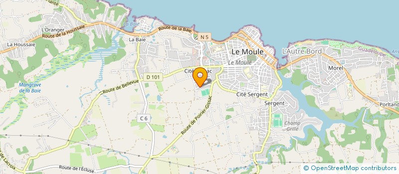 localisation de l'entreprise MADAME LEILA SAINT-PRIX à LE MOULE