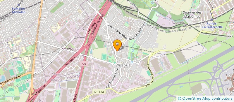 localisation de l'entreprise MADAME LEILA SALHI  WISSOUS