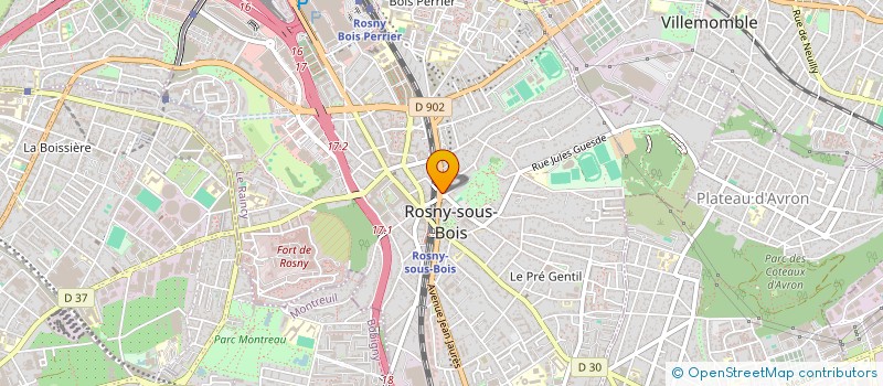 localisation de l'entreprise MADAME LEILA SAOULI à ROSNY-SOUS-BOIS