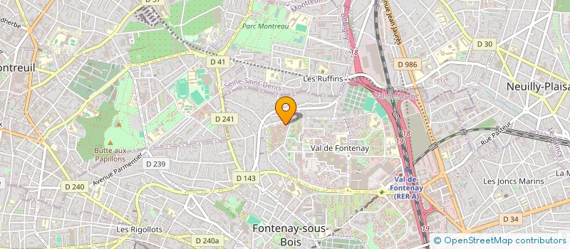 localisation de l'entreprise MADAME LEILA SEBBAR à FONTENAY-SOUS-BOIS