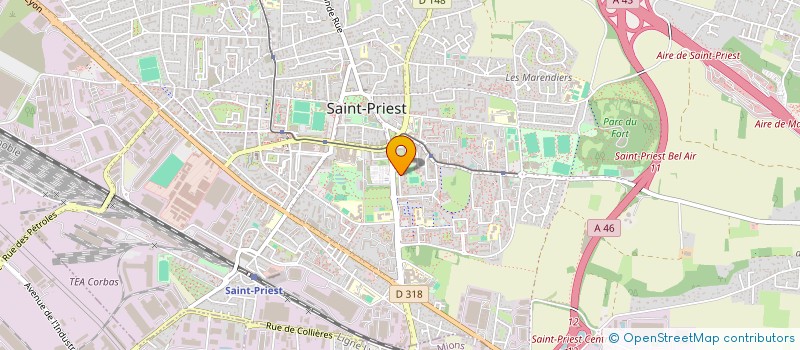 localisation de l'entreprise MADAME LEILA TALBI  SAINT-PRIEST