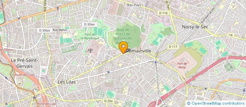 localisation de l'entreprise MADAME LEILA TOUATI à ROMAINVILLE