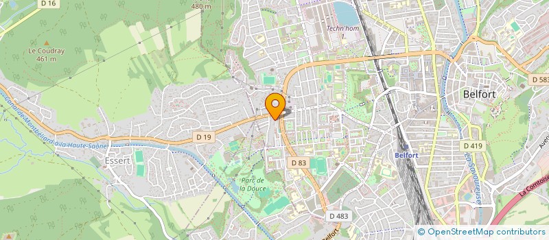 localisation de l'entreprise MADAME LEILA TOUBI  BELFORT