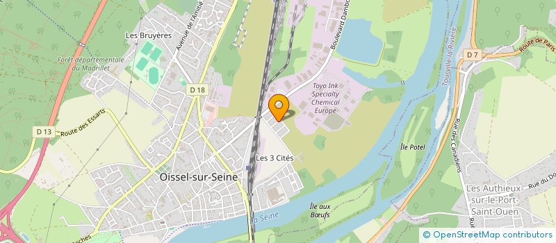 localisation de l'entreprise MADAME LEILA TOUIL  OISSEL