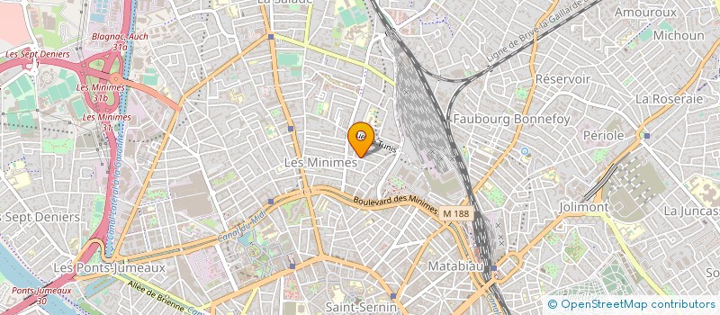 localisation de l'entreprise MADAME LEILA TOUSSAINT  TOULOUSE